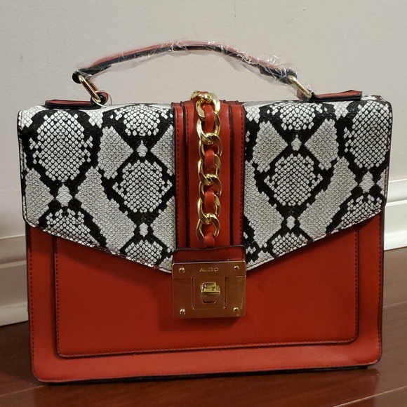 Aldo Handbags - Aldo red snake print purse